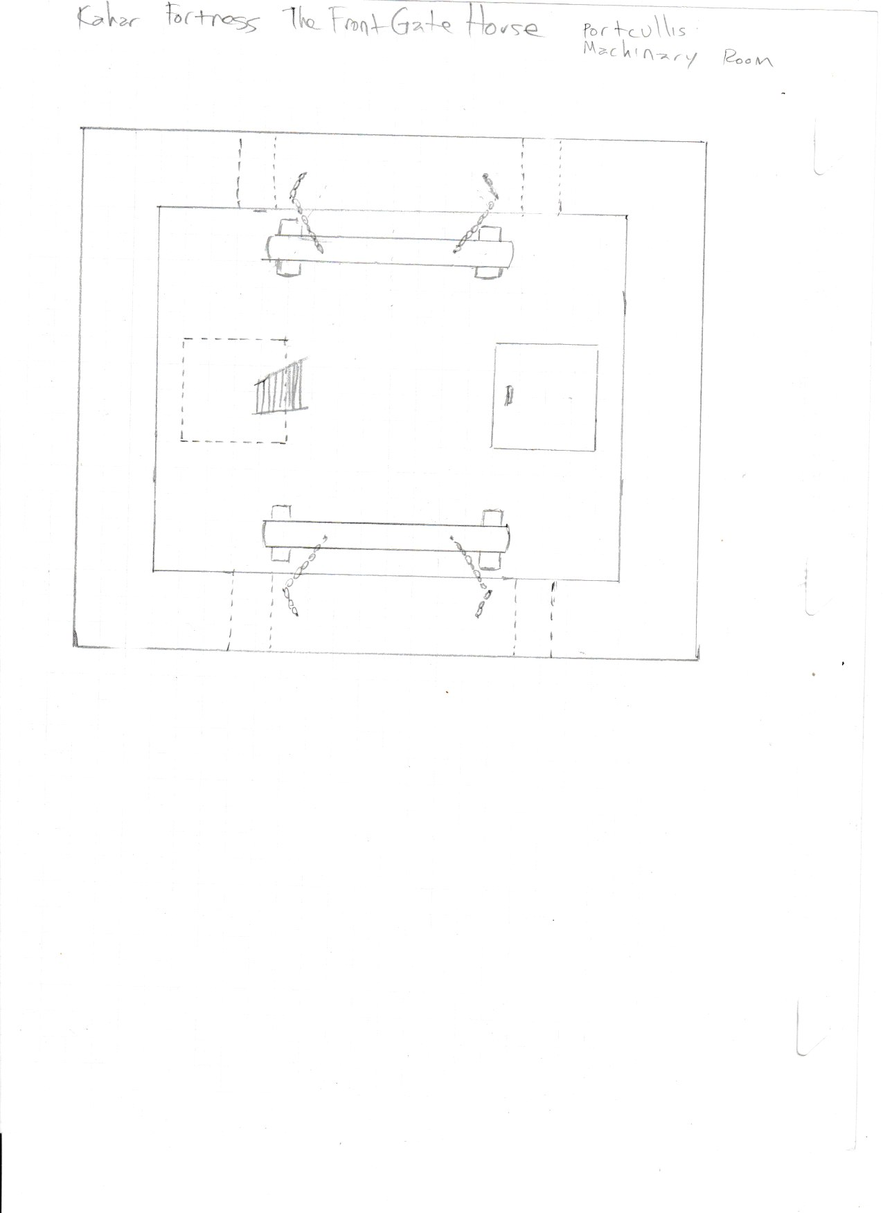 Portcullis machinery room