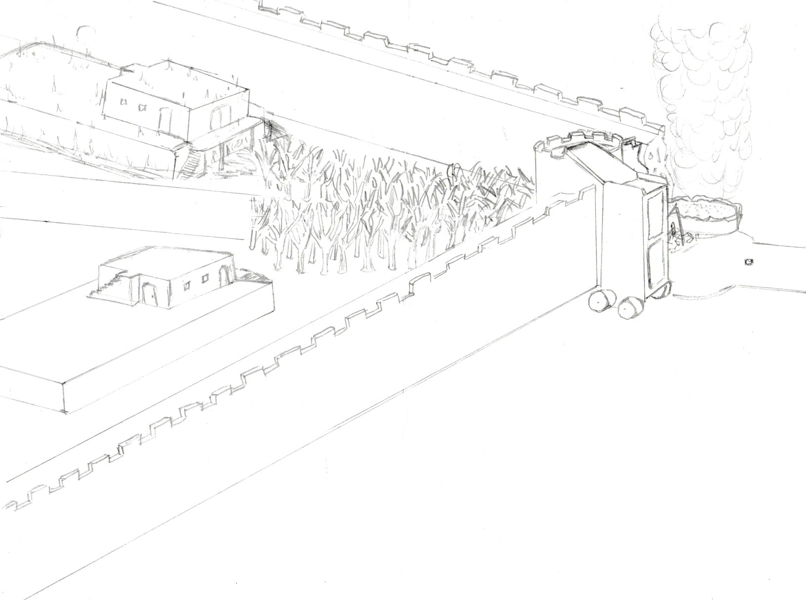 Ooka left attached to Tower 1